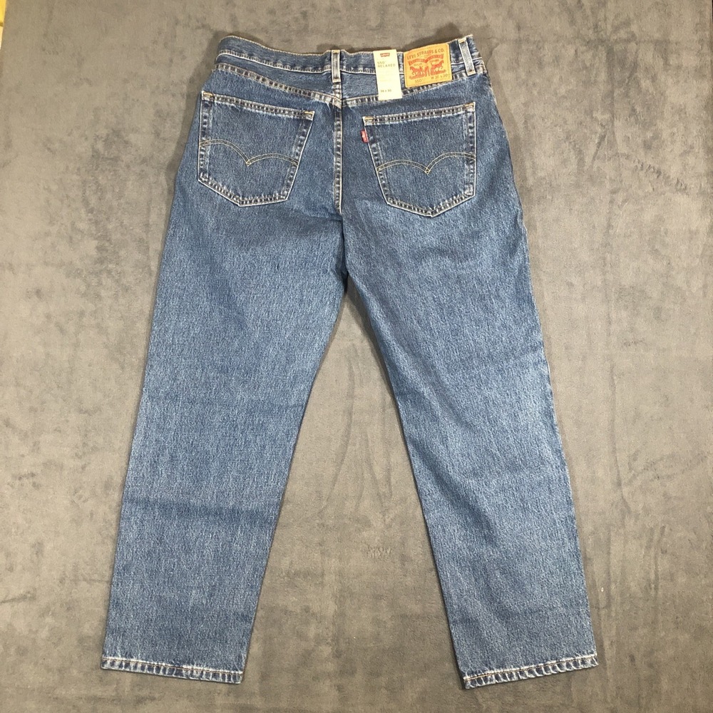 Men's Levis 550 Jeans 36x30 Blue Denim Relaxed Fit Tapered Leg Classic NWT - Picture 5 of 8